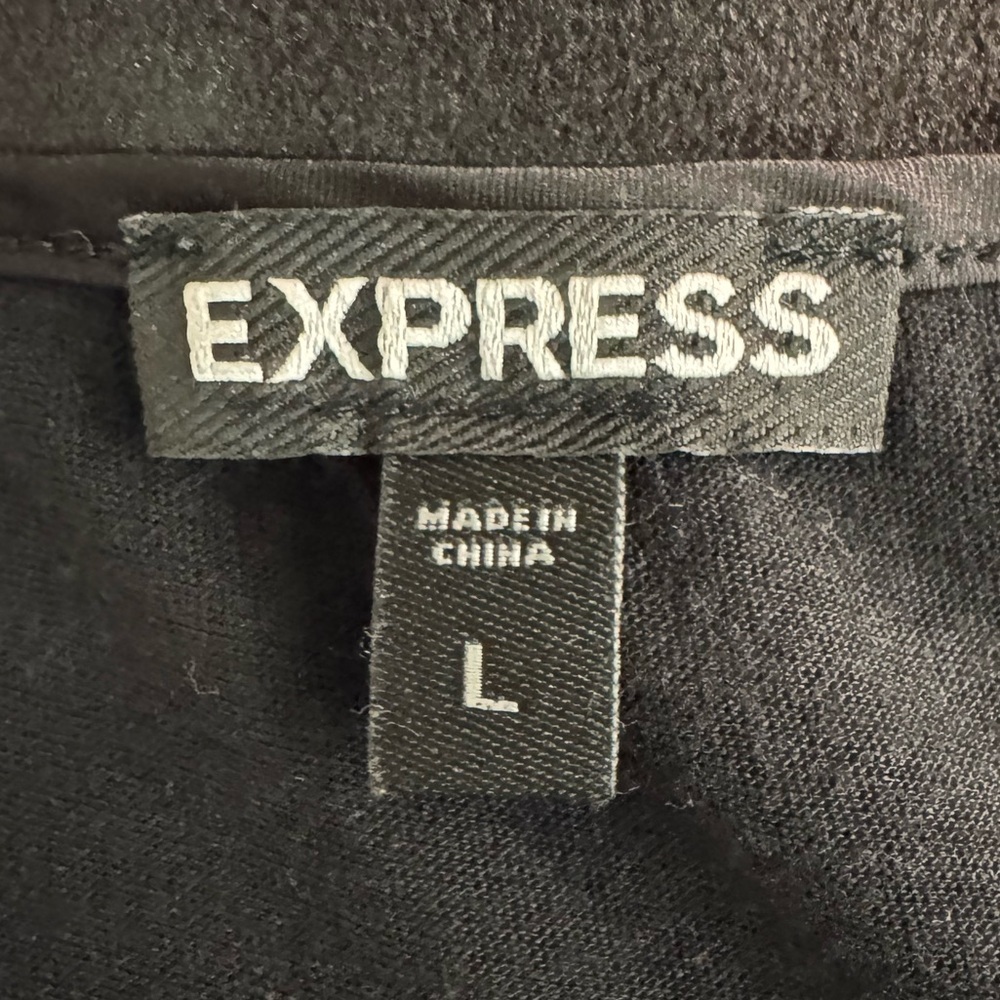 EXPRESS Black Sequin Tank Top, L - Picture 5 of 6